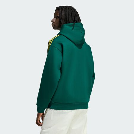 ADIDAS ORIGINALS SWEAT-SHIRT À CAPUCHE STRIPES TIPPED Collegiate Green HOMME