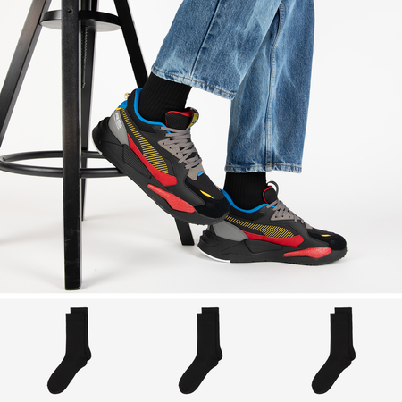 COURIR PACK CHAUSSETTES X3 CREW COURIR NOIR MIXTE