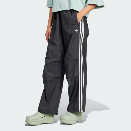 ADIDAS ORIGINALS 3-Stripes Woven Parachute Pants Black WOMEN