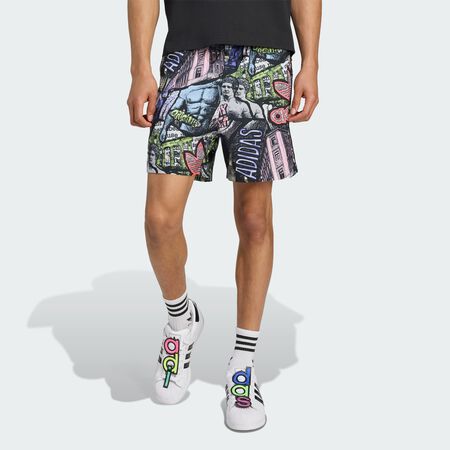 ADIDAS ORIGINALS Short imprimé intégral adidas x Jeremy Scott Multicolor MIXTE