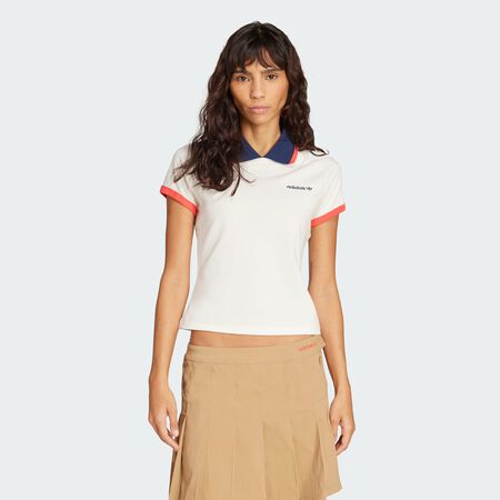 ADIDAS ORIGINALS Polo Shirt Off White WOMEN