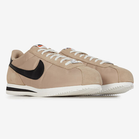 NIKE cortez CORTEZ NYLON BEIGE/NOIR FEMME