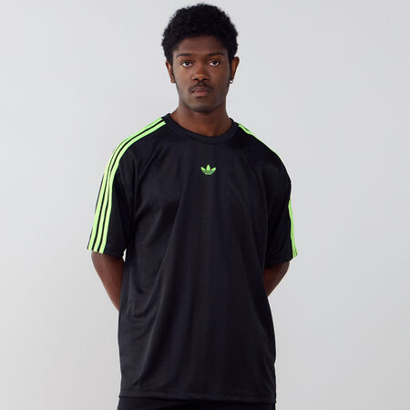 ADIDAS ORIGINALS JERSEY TREFOIL NOIR/VERT HOMME