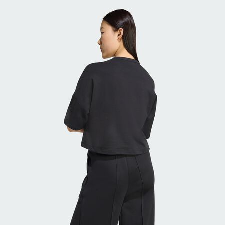 ADIDAS ORIGINALS T-shirt 3 bandes décalées Black FEMME