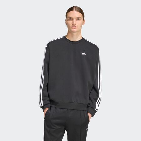 ADIDAS ORIGINALS ADICOLOR 3-STRIPES OVERSIZED CREWNECK Black MEN