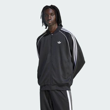 ADIDAS ORIGINALS SST ADICOLOR CLASSICS LOOSE TRACK TOP Black / White MEN