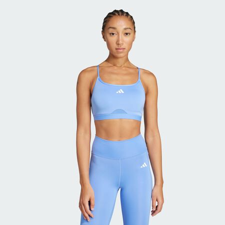 Brassière de training 3 bandes Aeroreact : Blue Fusion