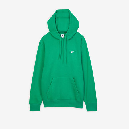 HOODIE CLUB SMALL LOGO : VERT/BLANC
