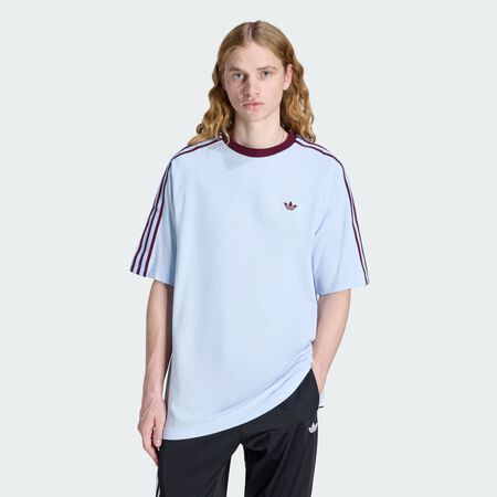 ADIDAS ORIGINALS T-SHIRT BRITCORE SHORT SLEEVE RINGER Crystal Sky HOMME