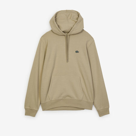 LACOSTE HOODIE CLASSIC LOGO SL BEIGE/VERT HOMME