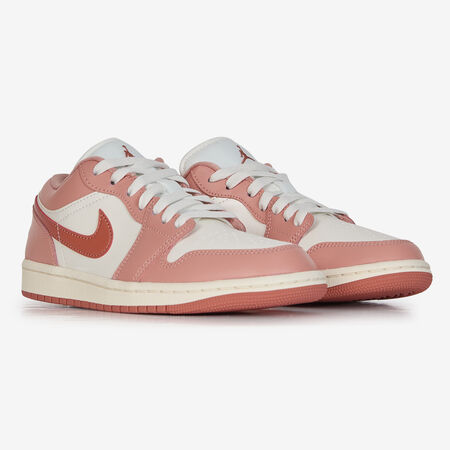 JORDAN air jordan 1 AIR JORDAN 1 LOW BLANC/ROUGE FEMME