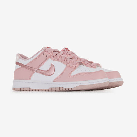 NIKE dunk DUNK LOW PINK VELVET ROSE/BLANC JUNIOR