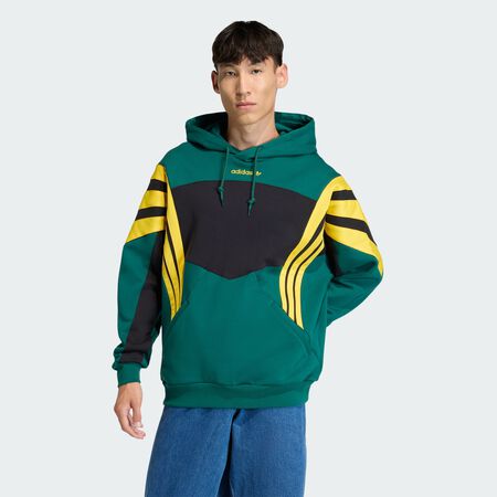 ADIDAS ORIGINALS SWEAT-SHIRT À CAPUCHE SANTIAGO HD Collegiate Green HOMME