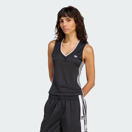 ADIDAS ORIGINALS Haut col V adidas Originals Black FEMME