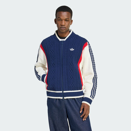 ADIDAS ORIGINALS RETRO REMIX CARDIGAN Night Indigo / Off White / Better Scarlet MEN
