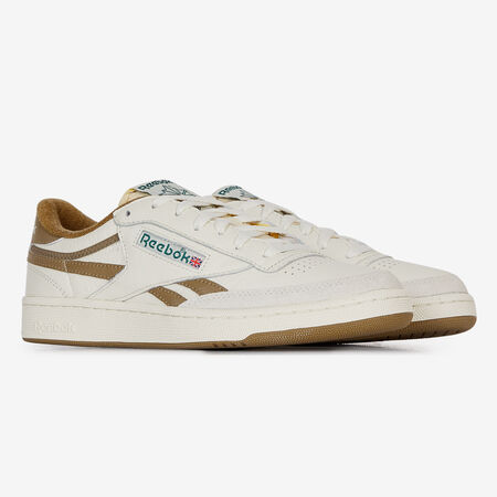 REEBOK club c CLUB C REVENGE SUEDE BLANC/MARRON HOMME
