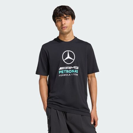 ADIDAS PERFORMANCE T-SHIRT GRAPHIQUE MERCEDES - AMG PETRONAS FORMULA 1 TEAM DNA Black / Semi Mint Rush HOMME