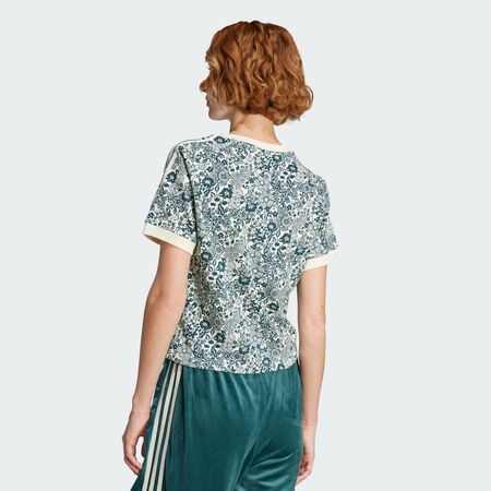 ADIDAS ORIGINALS T-shirt adidas Originals X Liberty London AOP Cali Cream White / Aurora Ivy FEMME