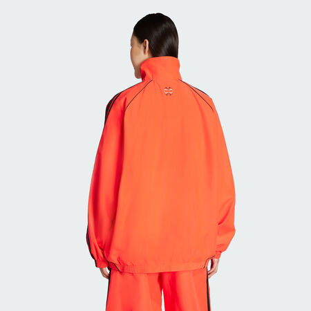 ADIDAS ORIGINALS Veste de survêtement toile oversize Teamgeist Adicolor Lucid Red / Black FEMME